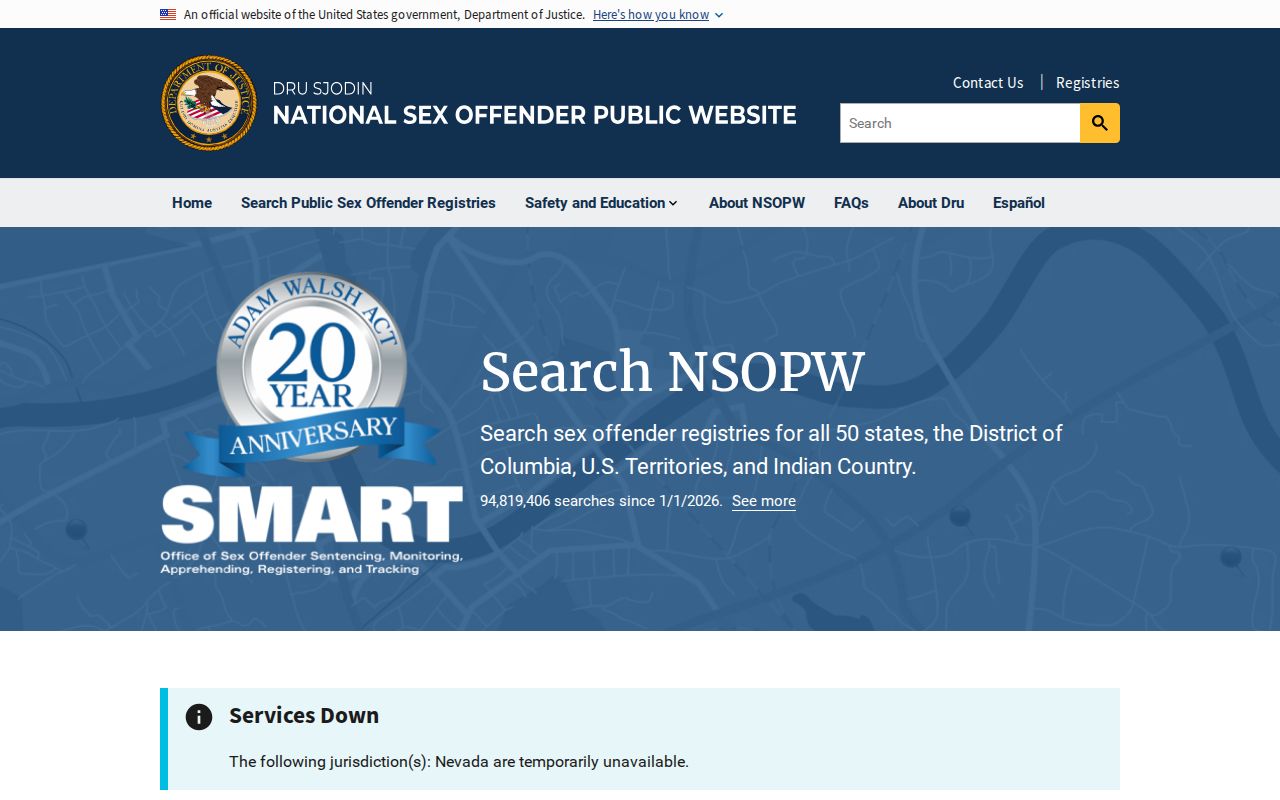 Washburn County sex offender lookup through the national NSOPW search
